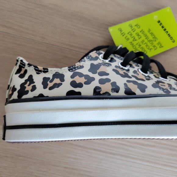 ⭐Chuck 70 Glow-In-The-Dark Leopard Animal Print Sz 6 Men Shoes Sneaker A15033C⭐ - Picture 9 of 11